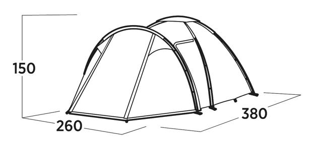 Easy Camp Lomsdal 4 4 Person Tent