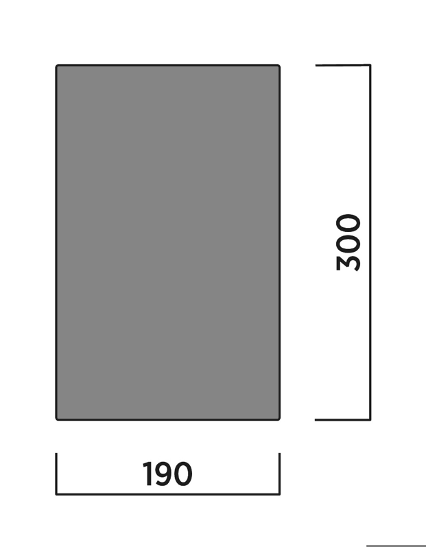Easy Camp Rosebay Universal Carpet L 190 X 300 Cm