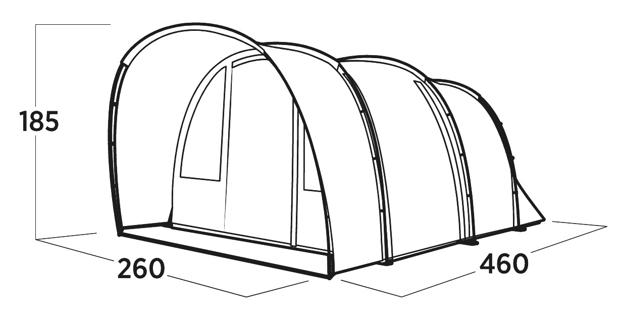 Easy Camp Skarvan 4 4 Person Tunnel Tent