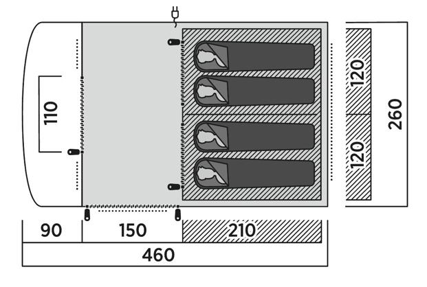 Easy Camp Skarvan 4 4 Person Tunnel Tent