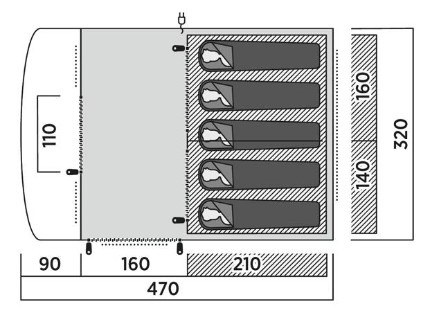 Easy Camp Skarvan 5 5 Person Family Tent