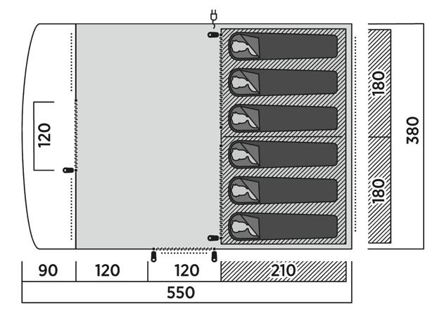 Easy Camp Skarvan 6 6 Person Family Tent