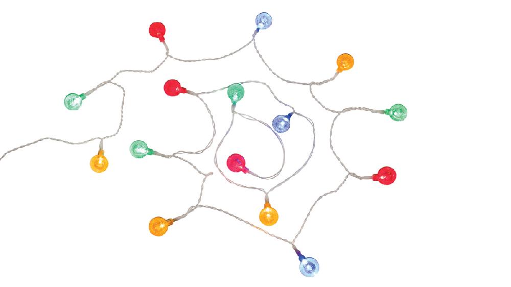 easy camp Globe Light Chain coloured Battery powered