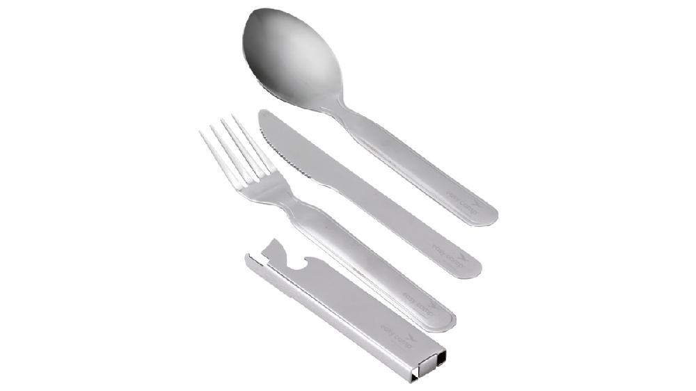 easy camp Travel Cutlery Deluxe Stainless steel set