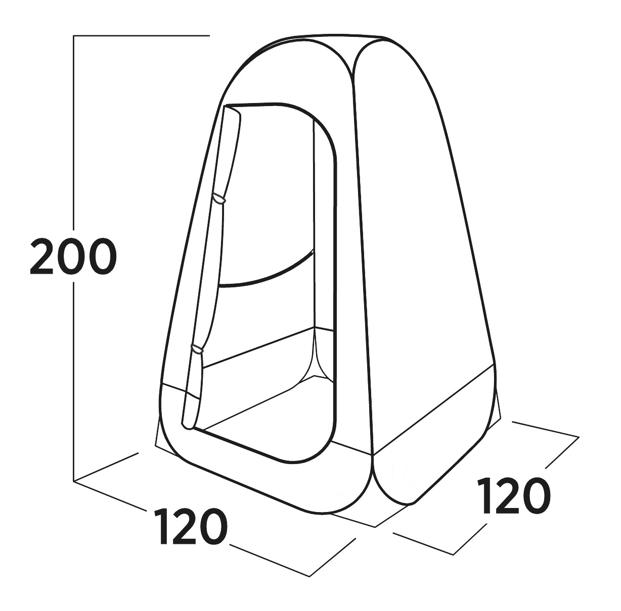 Easy Camp Vik Utility Tent Pop-up Shower And Toilet Tent