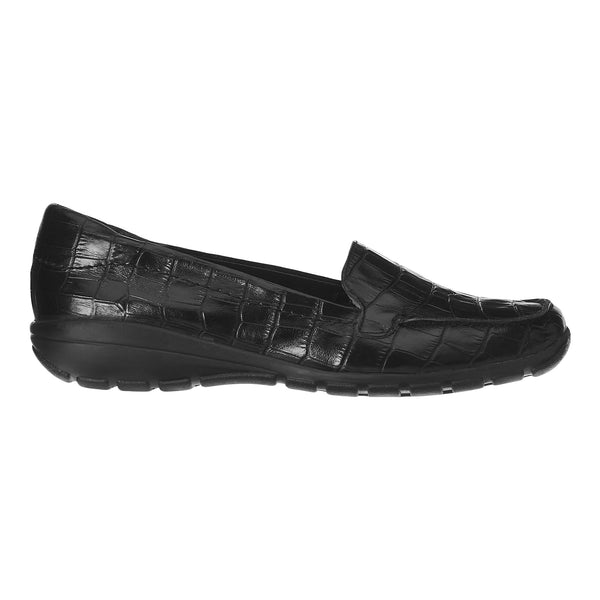 Easy Spirit Abide Croco Print Casual Flats Black Croco Print