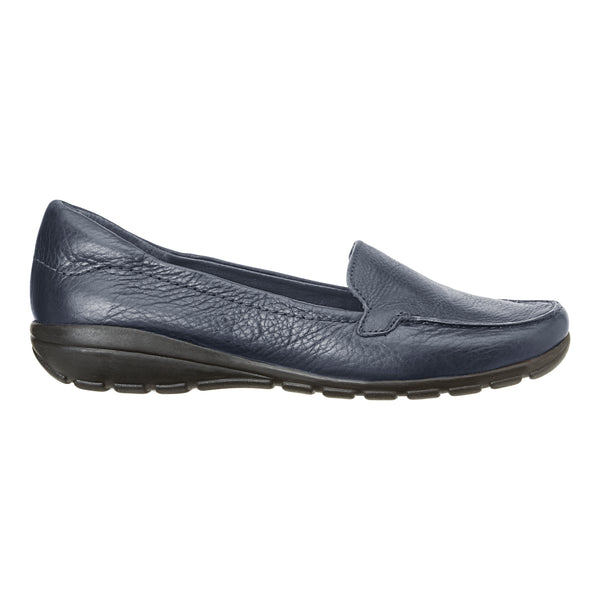 Easy Spirit Abide Leather Casual Flats Bright Navy Leather