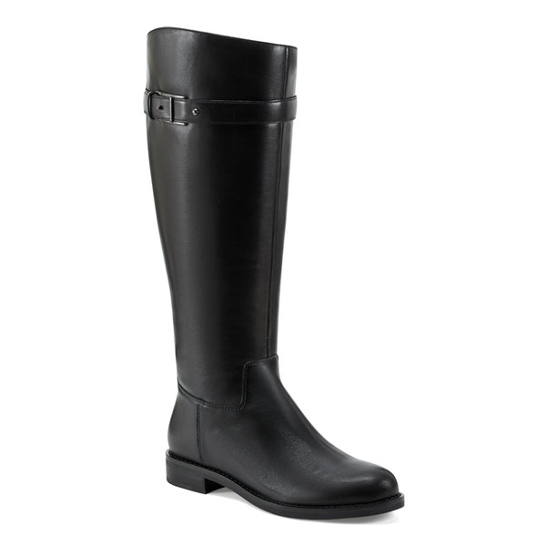 easy spirit Aubrey Wide Calf Casual Boots Black Leather