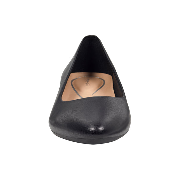 Easy Spirit Caldise Leather Low Heel Dress Shoes Black Leather