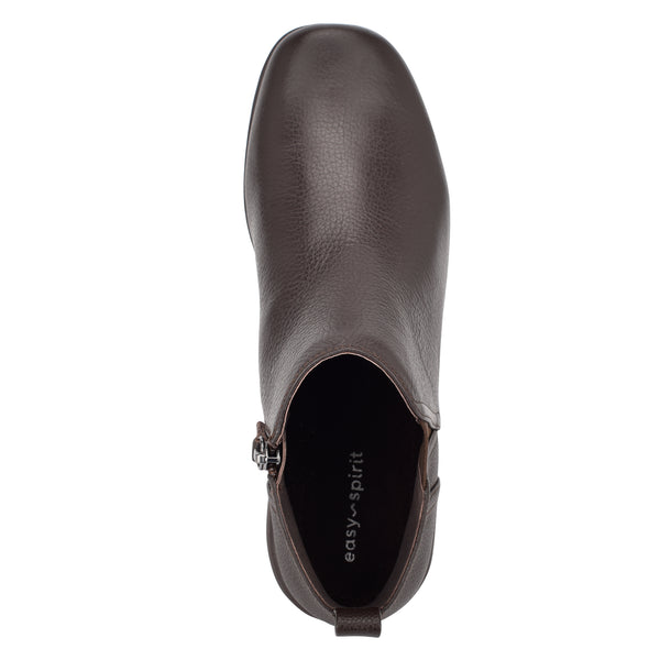 Easy Spirit Aerial Ankle Booties Brown Leather