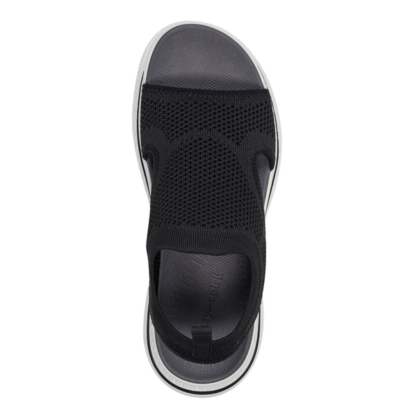 Easy Spirit Alma Slip On Wedge Sandals Black