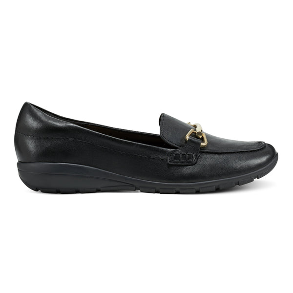 Easy Spirit Amalie Casual Loafers Black Leather