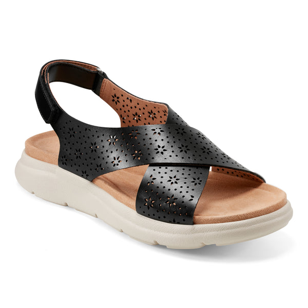 easy spirit Amiya Strappy Sandals Black
