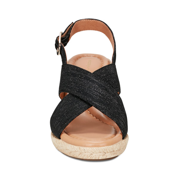 Easy Spirit Ariane Slingback Wedge Sandals Black