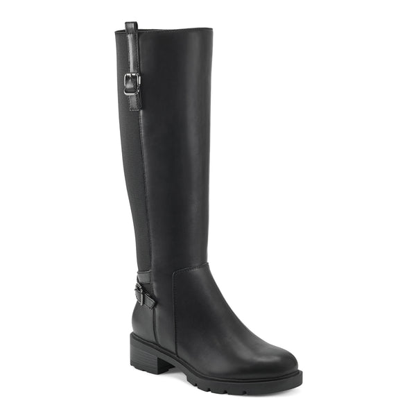 easy spirit Bianca Tall Boots Black Leather