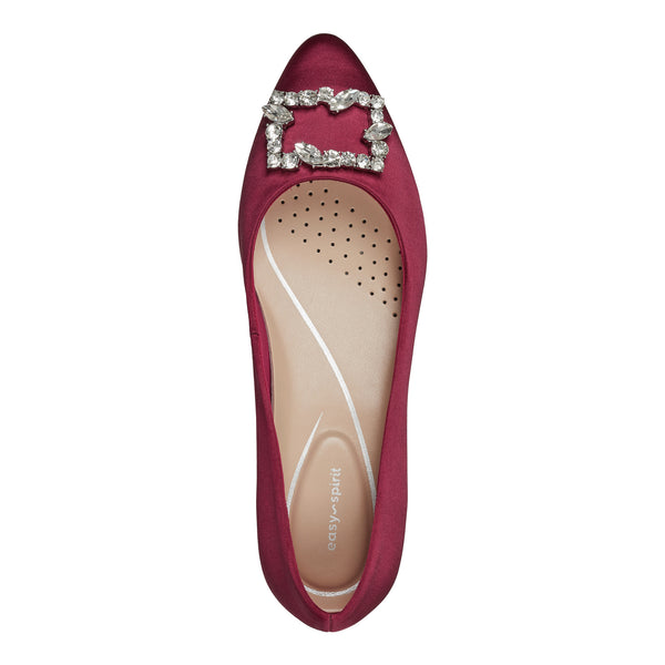 Easy Spirit Carisma Dress Pumps Red Satin