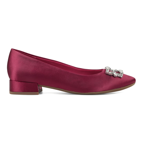 Easy Spirit Carisma Dress Pumps Red Satin