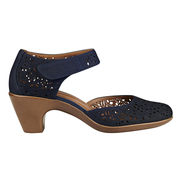 Easy Spirit Cindie Mary Jane Heels Bright Navy