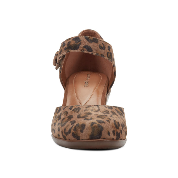 Easy Spirit Clarice Mary Jane Heels Leopard