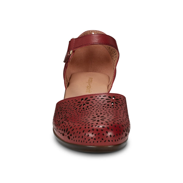 Easy Spirit Denita Mary Jane Heels Red Leather