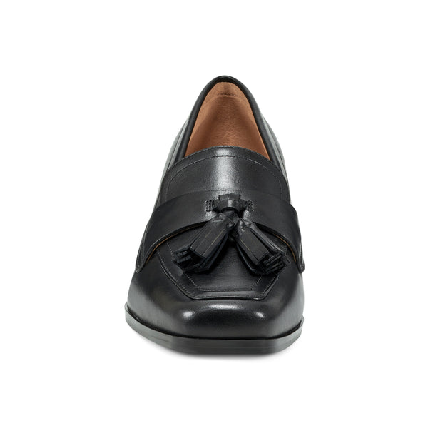 Easy Spirit Drew Dress Loafers Black Leather