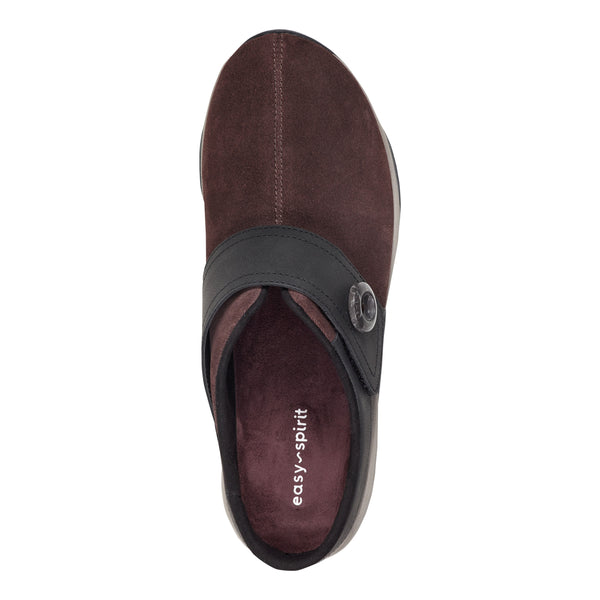 Easy Spirit Edline Slip On Casual Clogs Red Suede
