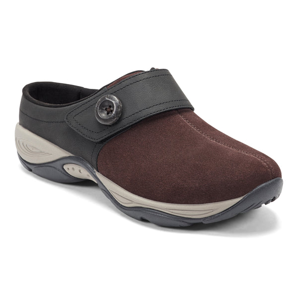 easy spirit Edline Slip On Casual Clogs Red Suede