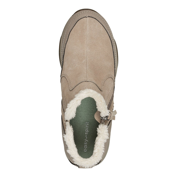 Easy Spirit Epic Cold Weather Booties Tan Suede