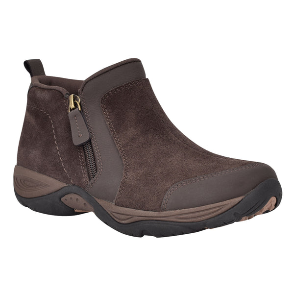 easy spirit Evony Casual Booties Dark Brown Suede