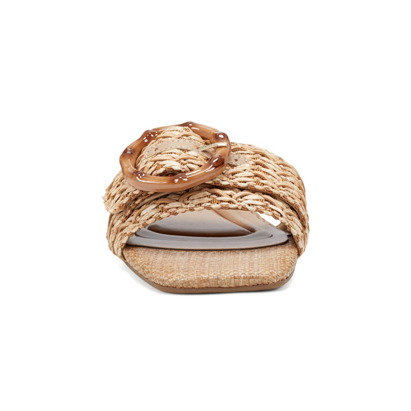 Easy Spirit Gatlin Slide Sandals Natural Raffia