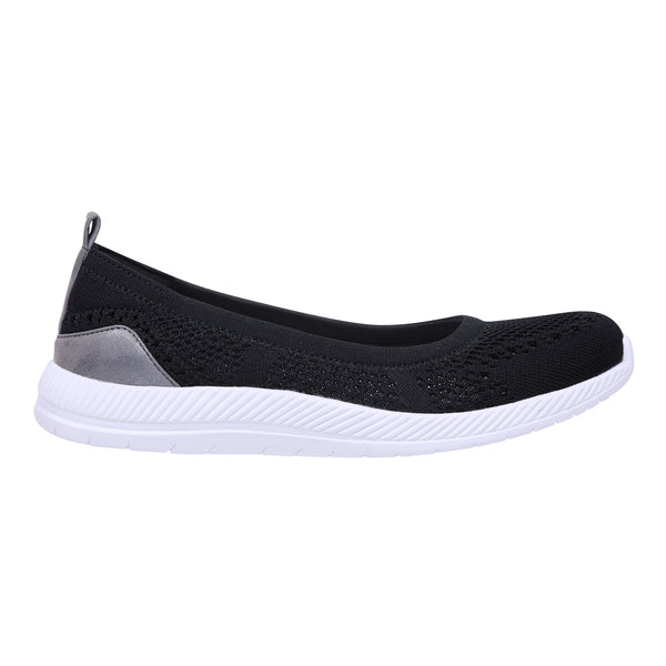 Easy Spirit Glitz Walking Shoes Black Knit