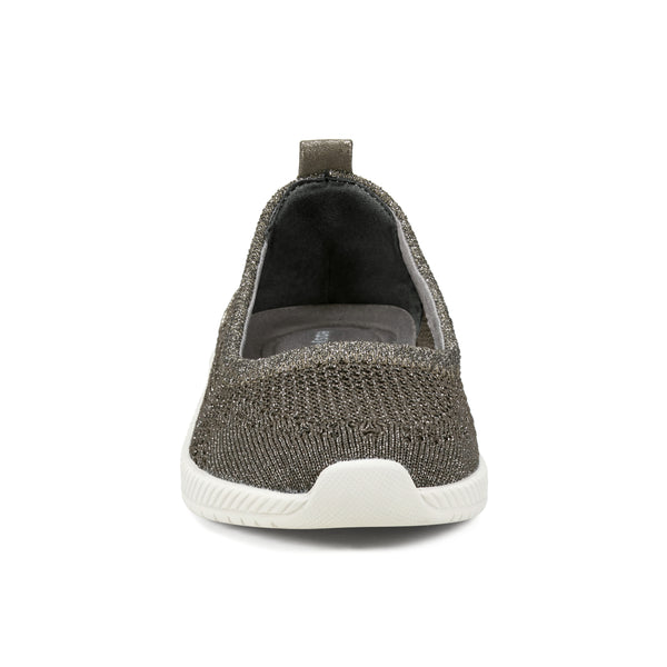 Easy Spirit Glitz Walking Shoes Grey Metallic