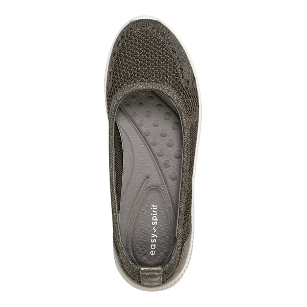 Easy Spirit Glitz Walking Shoes Grey Metallic