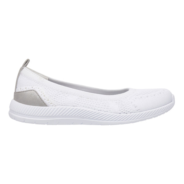 Easy Spirit Glitz Walking Shoes White Knit