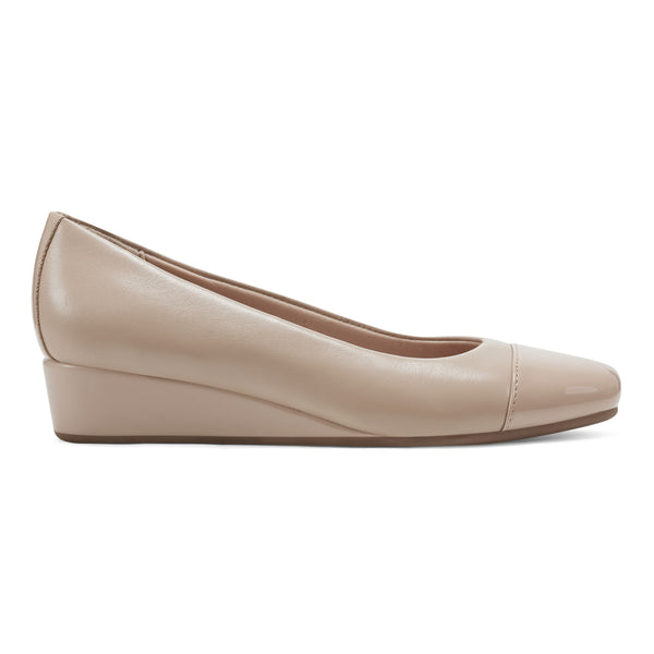 Easy Spirit Gracey Wedge Heels Nude