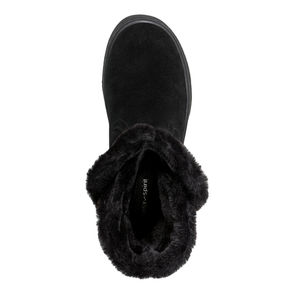 Easy Spirit Graye Cold Weather Booties Black Suede