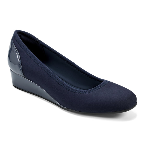 easy spirit Gwenyth Slip On Wedges Navy