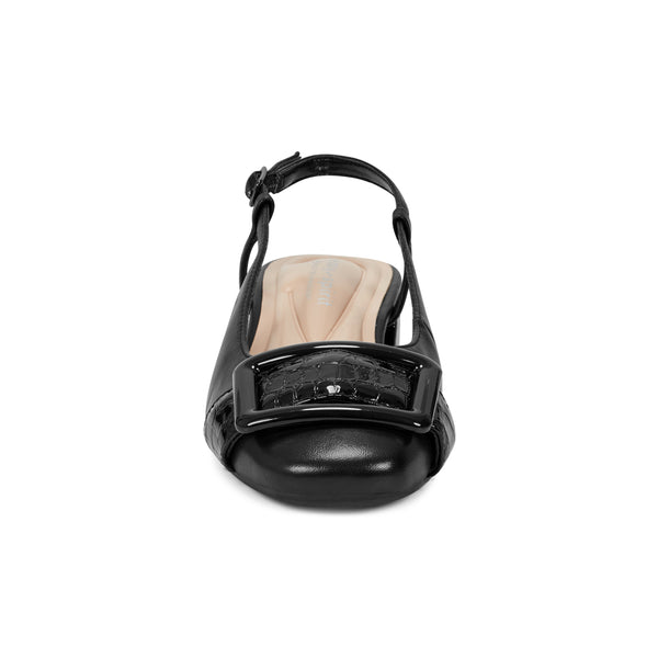 Easy Spirit Jola Slingback Pumps Black Leather