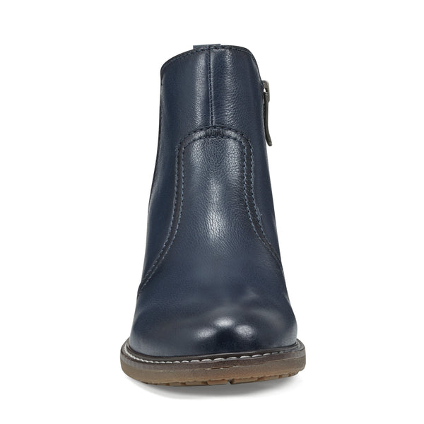 Easy Spirit Juna Casual Booties Navy Leather
