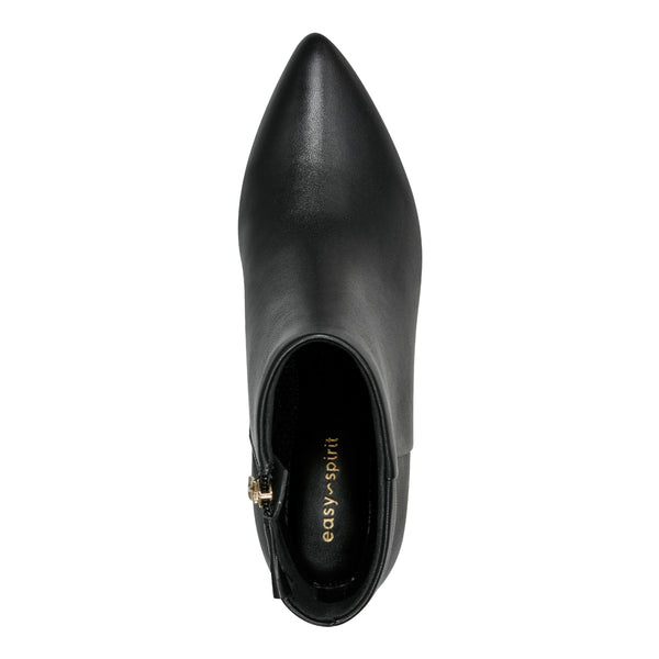 Easy Spirit Laina Dress Booties Black Leather