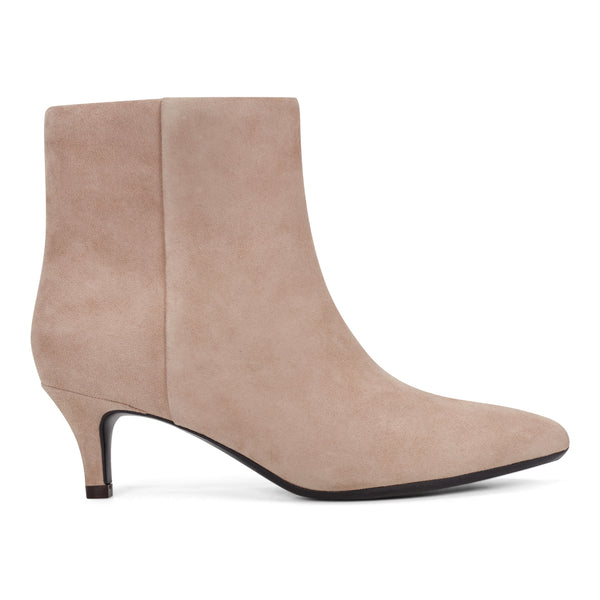 Easy Spirit Laina Dress Booties Taupe Suede