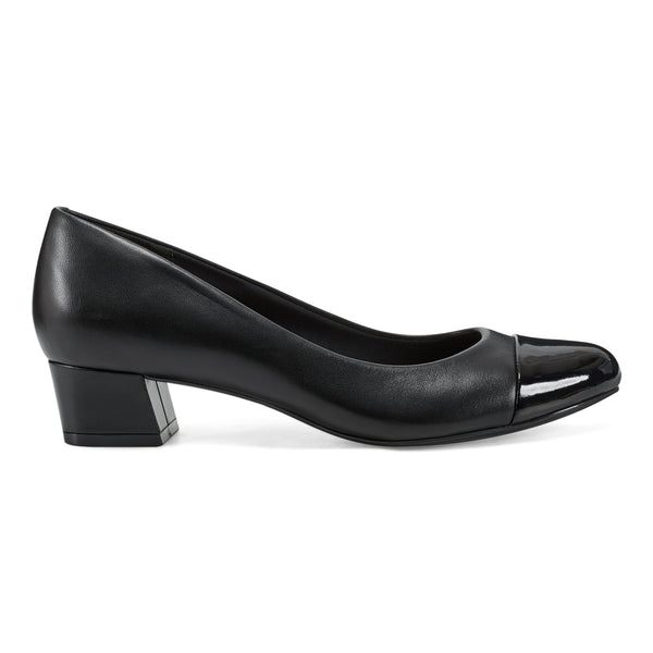 Easy Spirit Libie Dress Pumps Black Leather