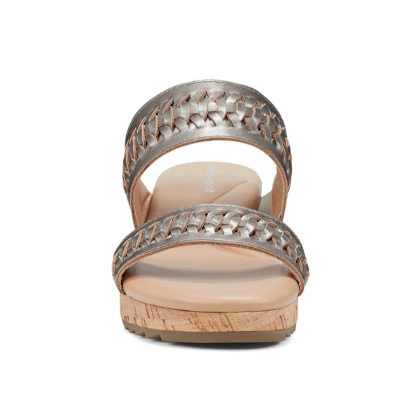 Easy Spirit Lillia Platform Wedge Sandals Gold