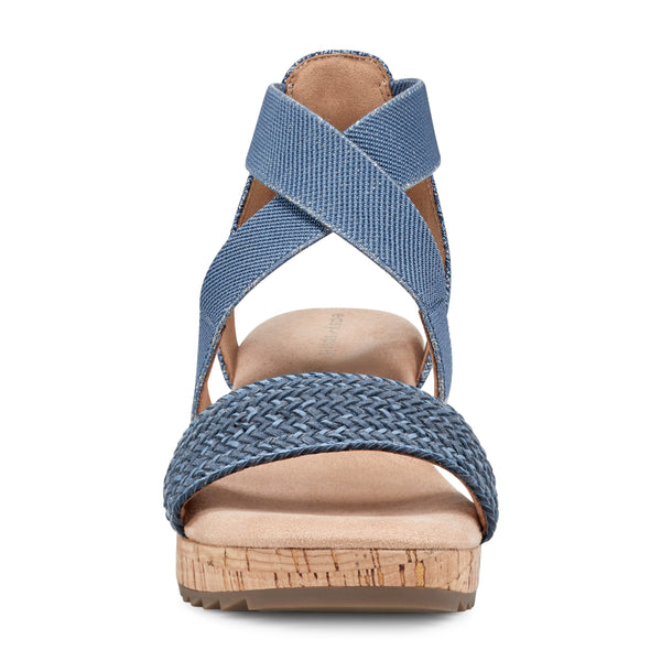Easy Spirit Lorena Wedge Sandals Denim