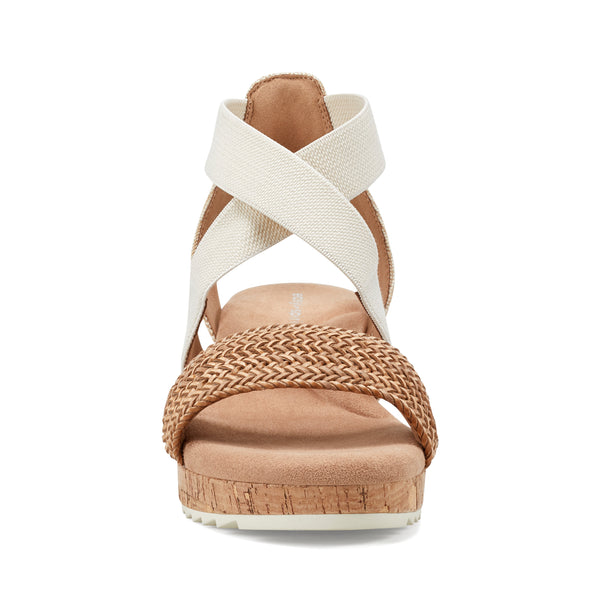 Easy Spirit Lorena Wedge Sandals Natural