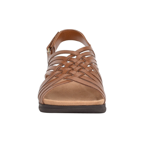 Easy Spirit Mar Sandals Brown Leather