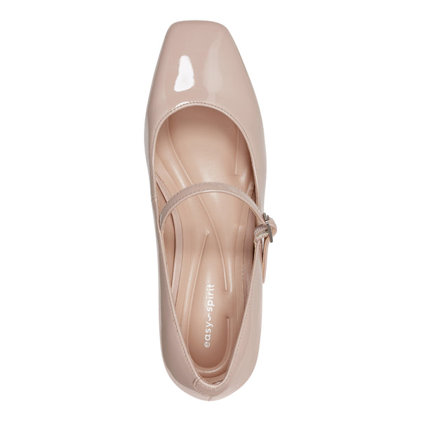 Easy Spirit Marlay Mary Jane Pumps Natural Patent