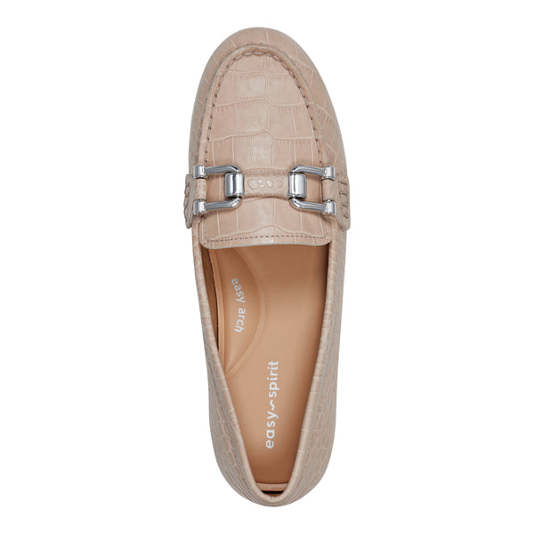 Easy Spirit Megan Casual Loafers Natural Croco