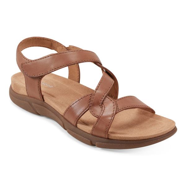 easy spirit Minny Casual Sandals Brown Leather