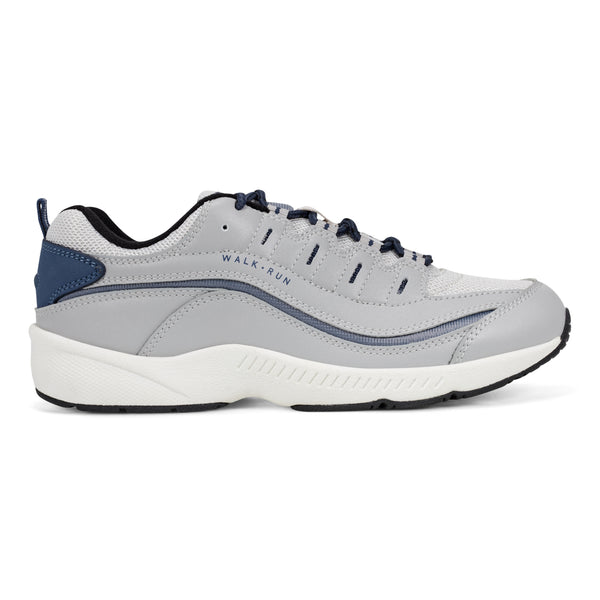 Easy Spirit Romy Walking Shoes Grey Leather